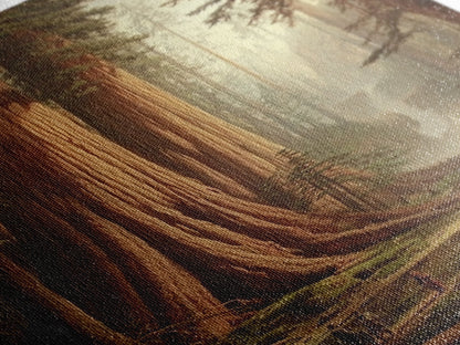 Majestic California Redwood Trees Framed Canvas Print, Redwood National Park, Fantasy Decor, California Decor, PNW Wall Art