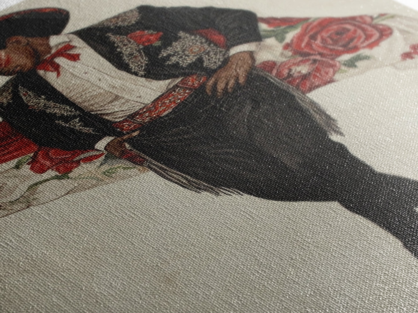 Spanish Toreador Framed Canvas Print, Impressionist Wall Art, Mexicano Wall Art, Spanish Decor, Spanish Wall Art, Cultural Decor