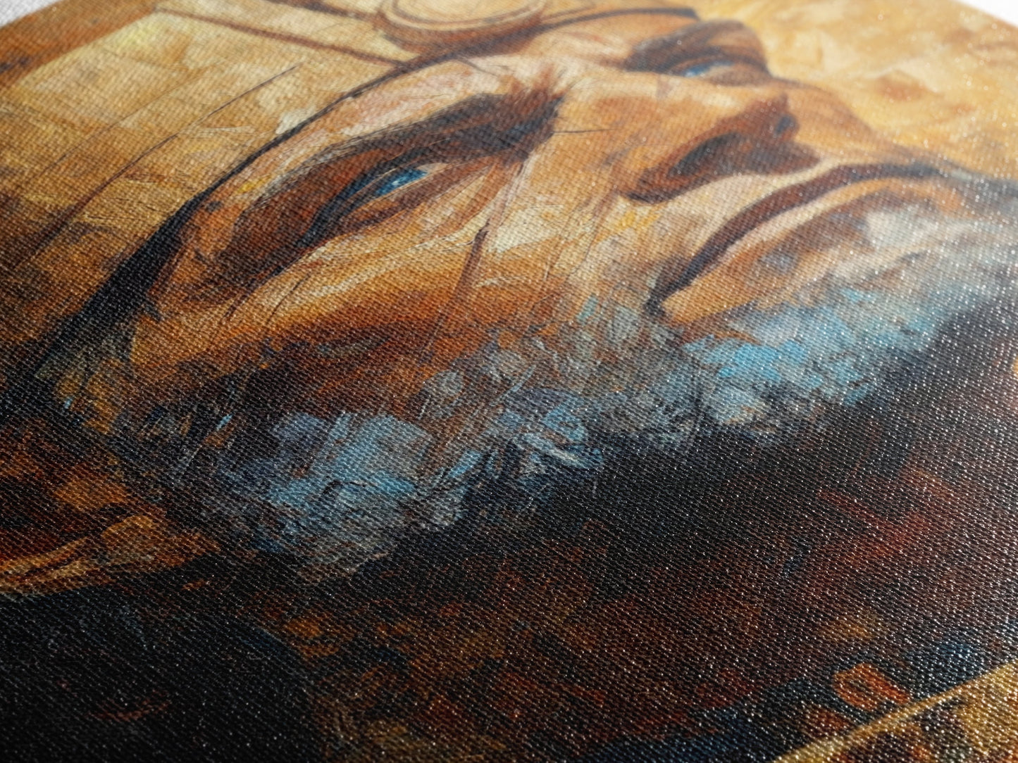 Ozymandias Painting Canvas Print, Ozymandias Wall Art, Ozymandias Print, Framed Canvas