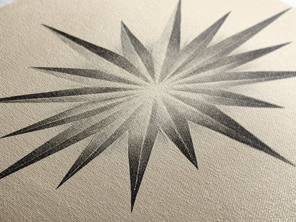 The North Star Canvas Print - Framed Canvas - Minimalist Christmas Art - Boho Christmas Art - Rustic Christmas Art