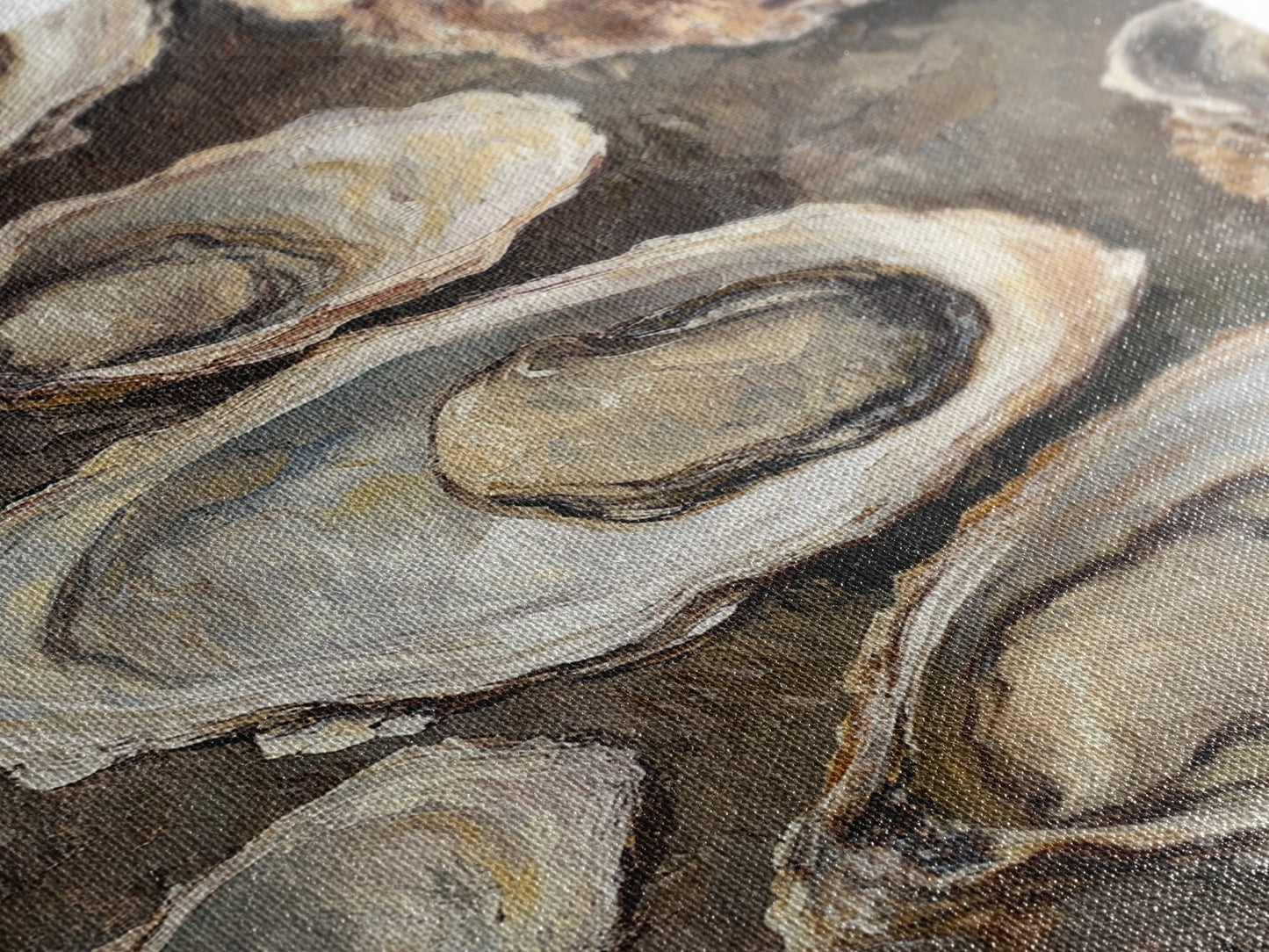 Oyster Painting Print, Oyster Shell Painting, Oyster Art, Kitchen Food Wall Art, Kitsch Kitcen Decor, Eclectic Home Decor, Kitchen decoration