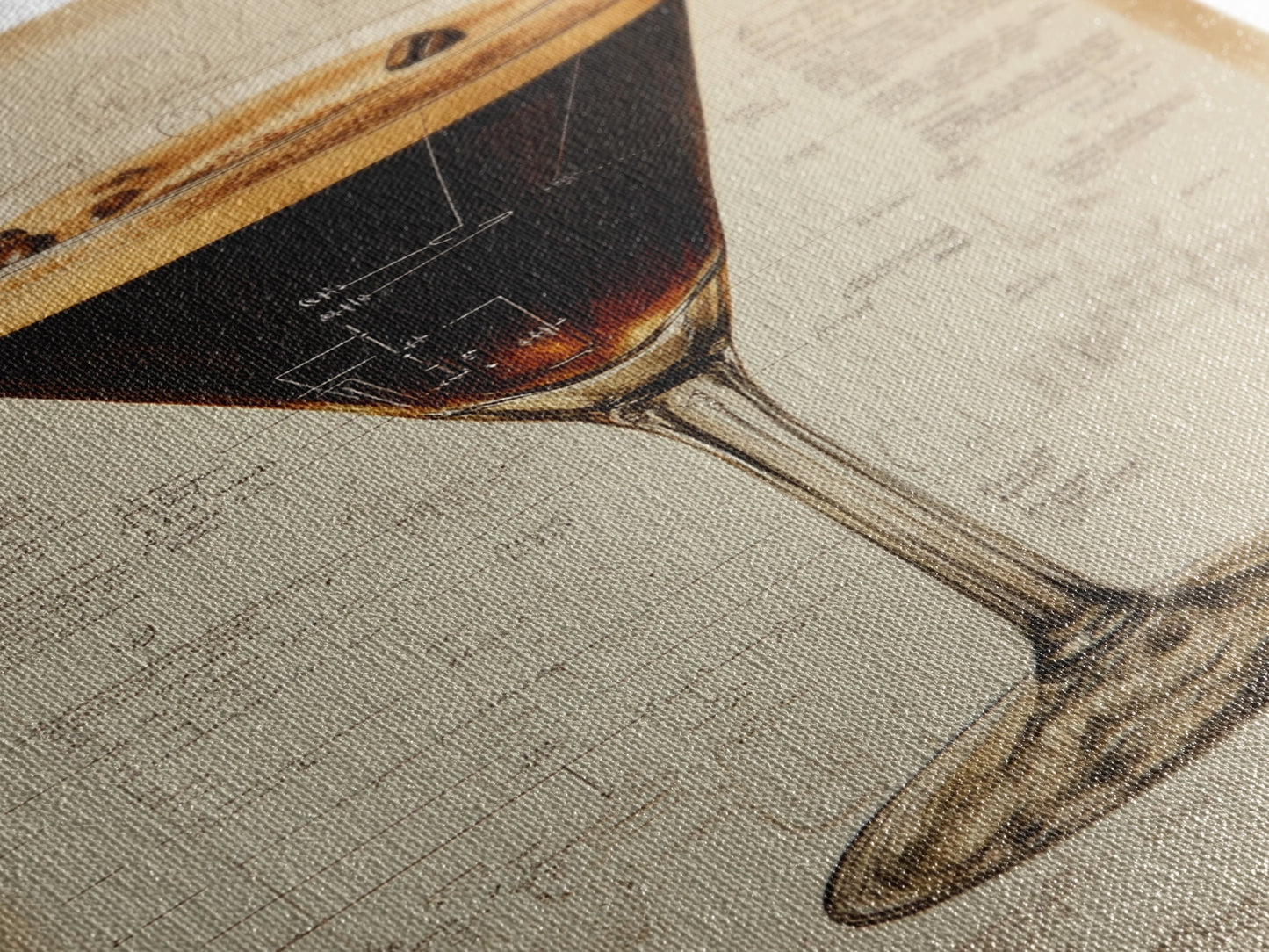 Espresso Martini Wall Art Canvas Print, Cocktail Painting, Cocktail Decor, Bar Decor, Bar Cart Art, Home Bar Wall Art, Kitchen Wall Art