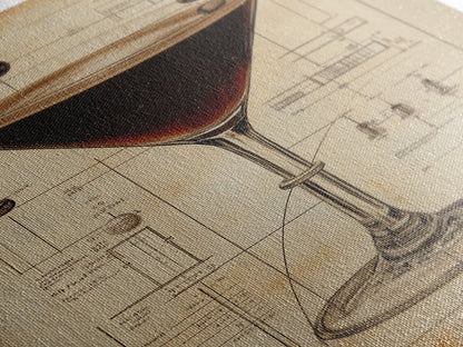 Espresso Martini Wall Art Canvas Print, Cocktail Painting, Cocktail Decor, Bar Decor, Home Bar Wall Art, Kitchen Wall Art