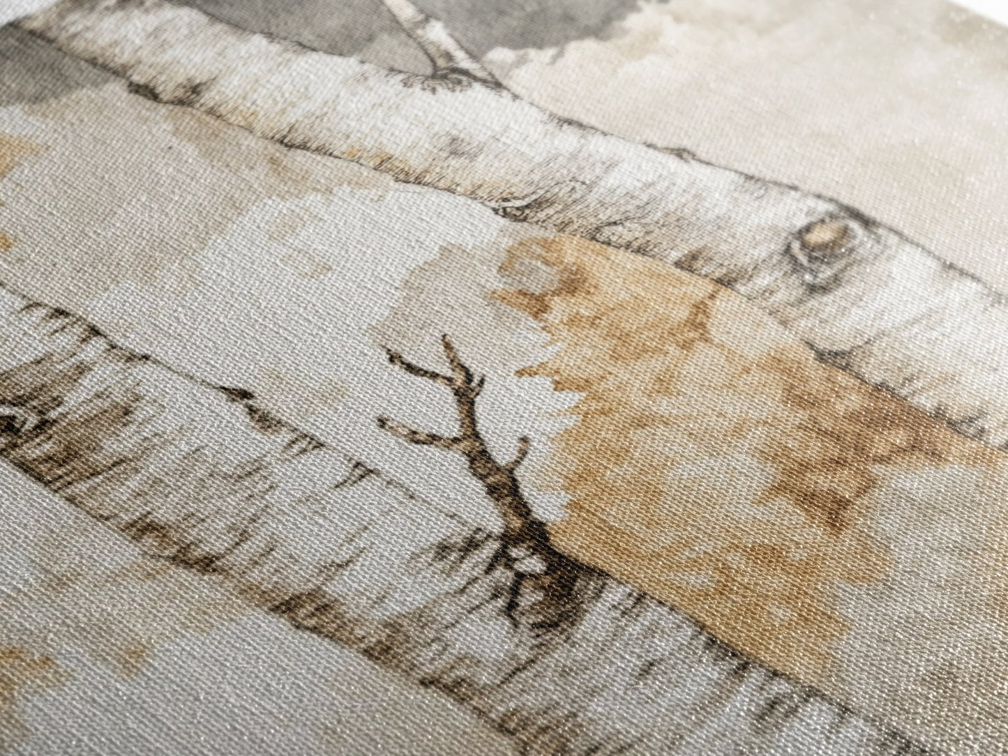 Ready To Hang Birch Tree Forest Painting Print Aspen Trees Painting Wall Art Wabi Sabi Modern Home Decor Minimalist Wabi Sabi Painting