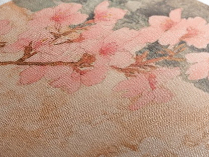 Skaura Tree Canvas Wall Art, Sakura Cherry Blossoms Canvas Print Ready To Hang, Japanese Style Art, Cherry Blossom Painting