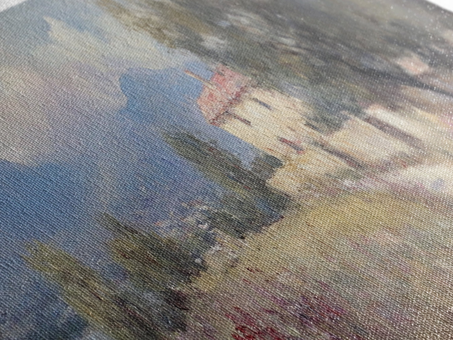 Italy Wall Art Canvas Print, Italy Painting, Italian Vila, Italy Landscape Wall Art, Italy Print, Italy Art, Italy Gifts, Vintage Italy Wall Art