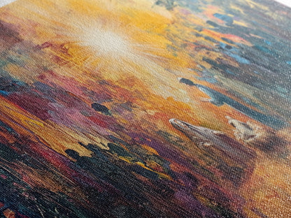 Nativity Painting Canvas Print | Christmas Wall Art | Christian Art | Christian Painting | Nativity Drawing | Nativity Oil Painting | Living Room Art