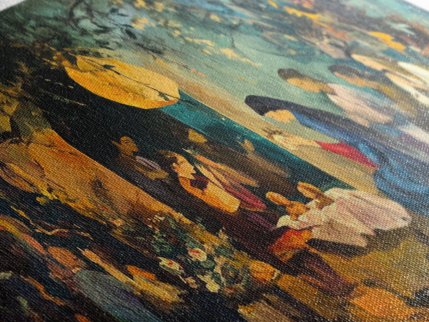 Christian Nativity Jesus In The Manger Ready To Hang Canvas Wall Art - Farmhouse Christmas Decor - Christian Wall Art - Christian Painting