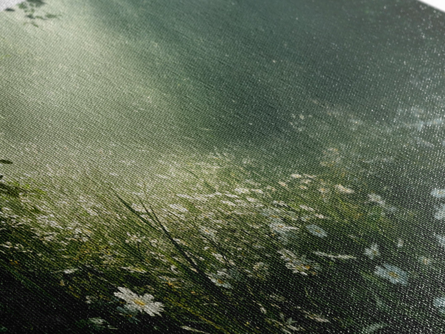 Morning In The Forest - Framed Canvas Print - Fantasy Wall Art - Fantasy Landscape Painting - Fantasy Painting