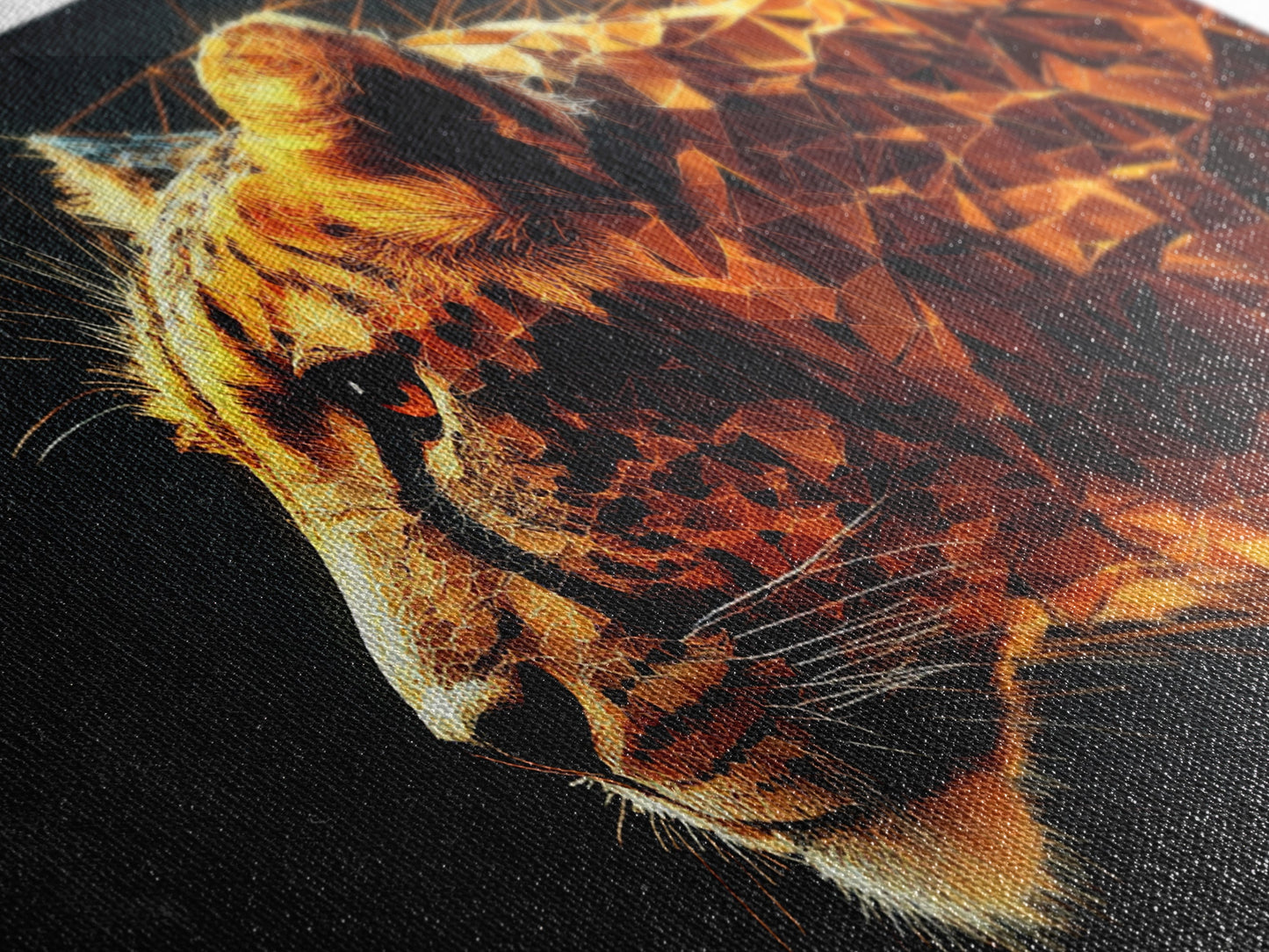 Horizontal Cheetah Print - Framed Canvas Print - Cheetah Painting - Cheetah Wall Art - Big Cat Wall Art - Thought Provoking Abstract Art