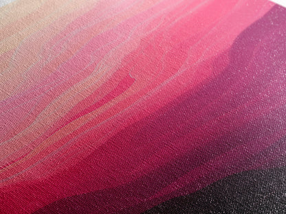 Pink Abstract Art Framed Canvas Print Minimalist Wabi Sabi Light Pink Wall Art Vertical Living Room or Bedroom Decor