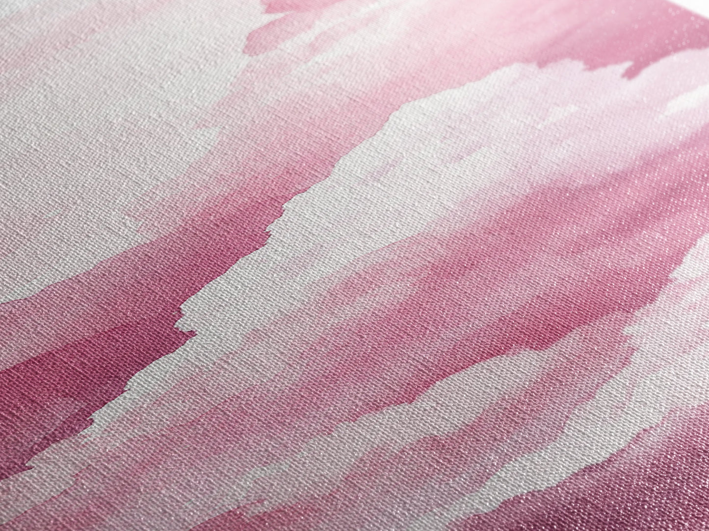 Dreamy Pink Clouds Canvas Print Light Pink Wall Art Vertical Living Room Art Minimalist Decor Bedroom Above Bed Wabi Sabi Art