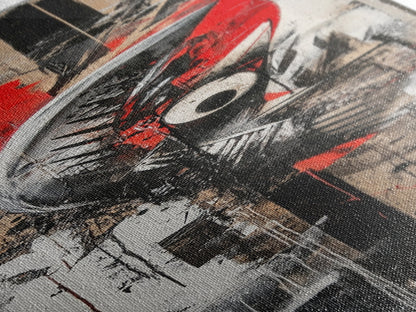 Abstract Graffiti Art Canvas Print with Bold Colors and Urban Style, Perfect Wall Art Gift Idea for Modern Minimalist Spaces