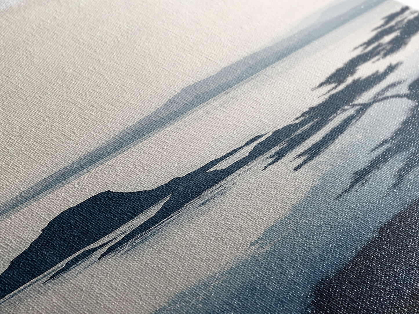 Ocean Cliff Horizon Canvas Print Nautical Wall Art Minimalist Decor Seascape Art Bedroom or Living Room Rustic Coastal Piece