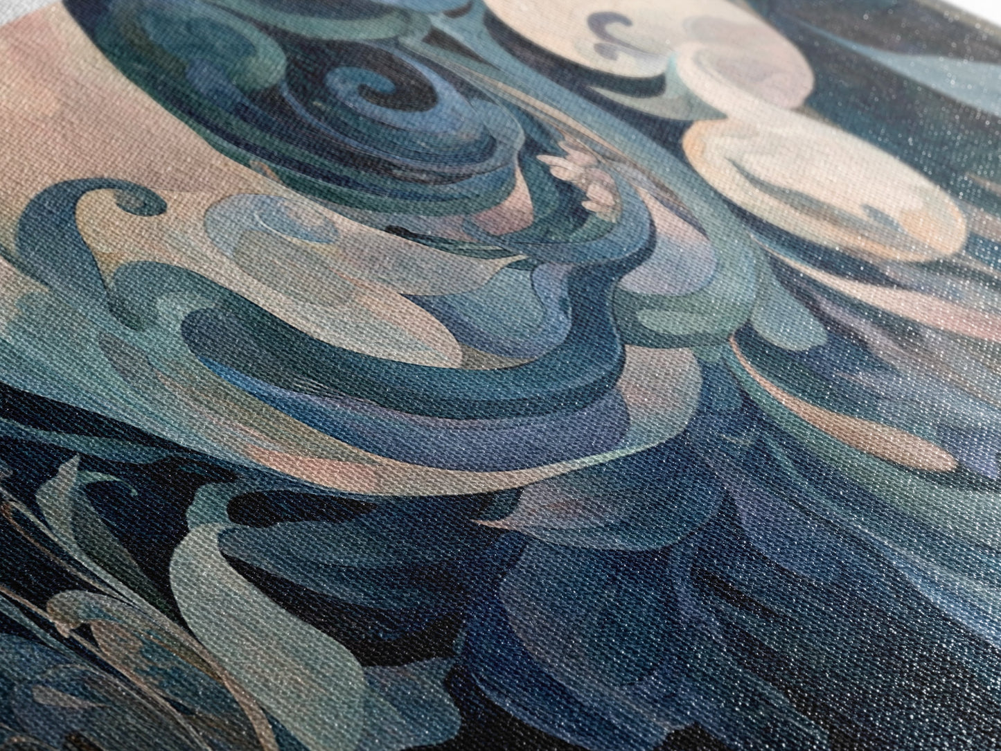 Floral Art Nouveau Canvas Print with Botanical Prints and Minimalist Art Stunning Sage Green Wall Art for Elegant Decor Spaces