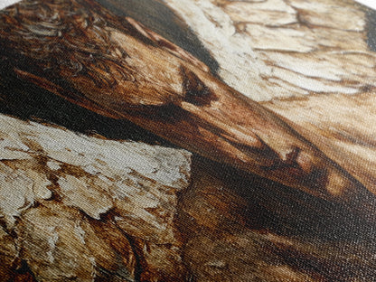 Brooding Angel Canvas Print Dark Romance Painting Moody Art Gothic Wall Art Bedroom Serenity Modern Rustic Living Room Decor