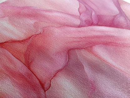 Light Pink Abstract Canvas Print Living Room Wall Art Horizontal Pink Wall Art Feminine Wabi Sabi Art Minimalist Extra Wide Art