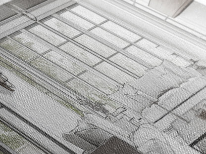 Extra Wide Canvas Print Living Room Art Modern Wabi Sabi Art Panoramic Neutral Design Rustic Farmhouse Minimalist Wall Decor