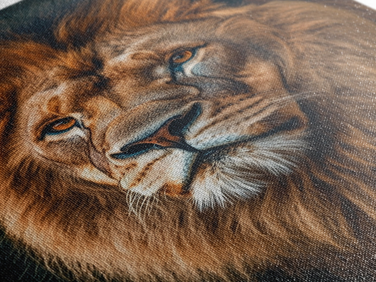 Majestic Lion Portrait Framed Canvas Print – African Art, Rustic Decor, Living Room Wall Art, Gift Idea Wildlife Inspired Home Art