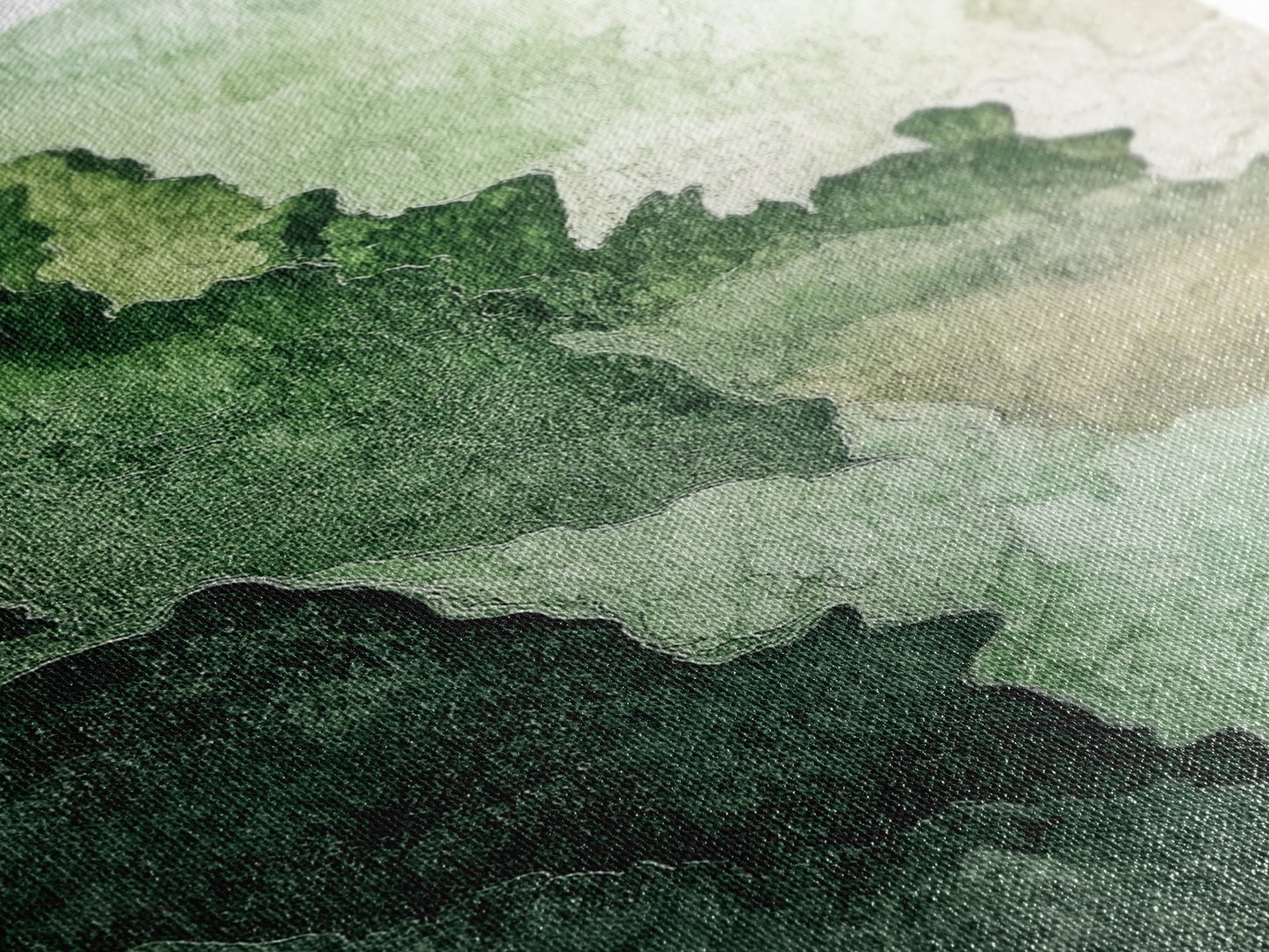 Textured Green Framed Canvas Print, Sage Green Wall Art, Modern Rustic Decor, Minimalist Bedroom Art, Vertical Skinny Wall Art