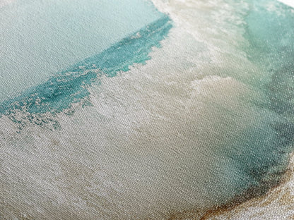 Meereswelle, Strandspritzer, Panoramabild, gerahmter Leinwanddruck, Surf-Wandbild, nautische Dekoration, Küsten-Wandbild, extra breites Bild