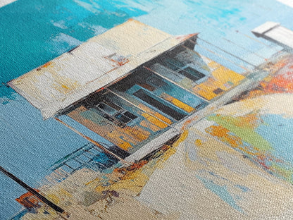 Desert House Art, Wandkunst im Südwest-Stil, rustikale Dekoration, Boho-Kunst, Bauernhauskunst, Küstenmalerei, gerahmter Leinwanddruck