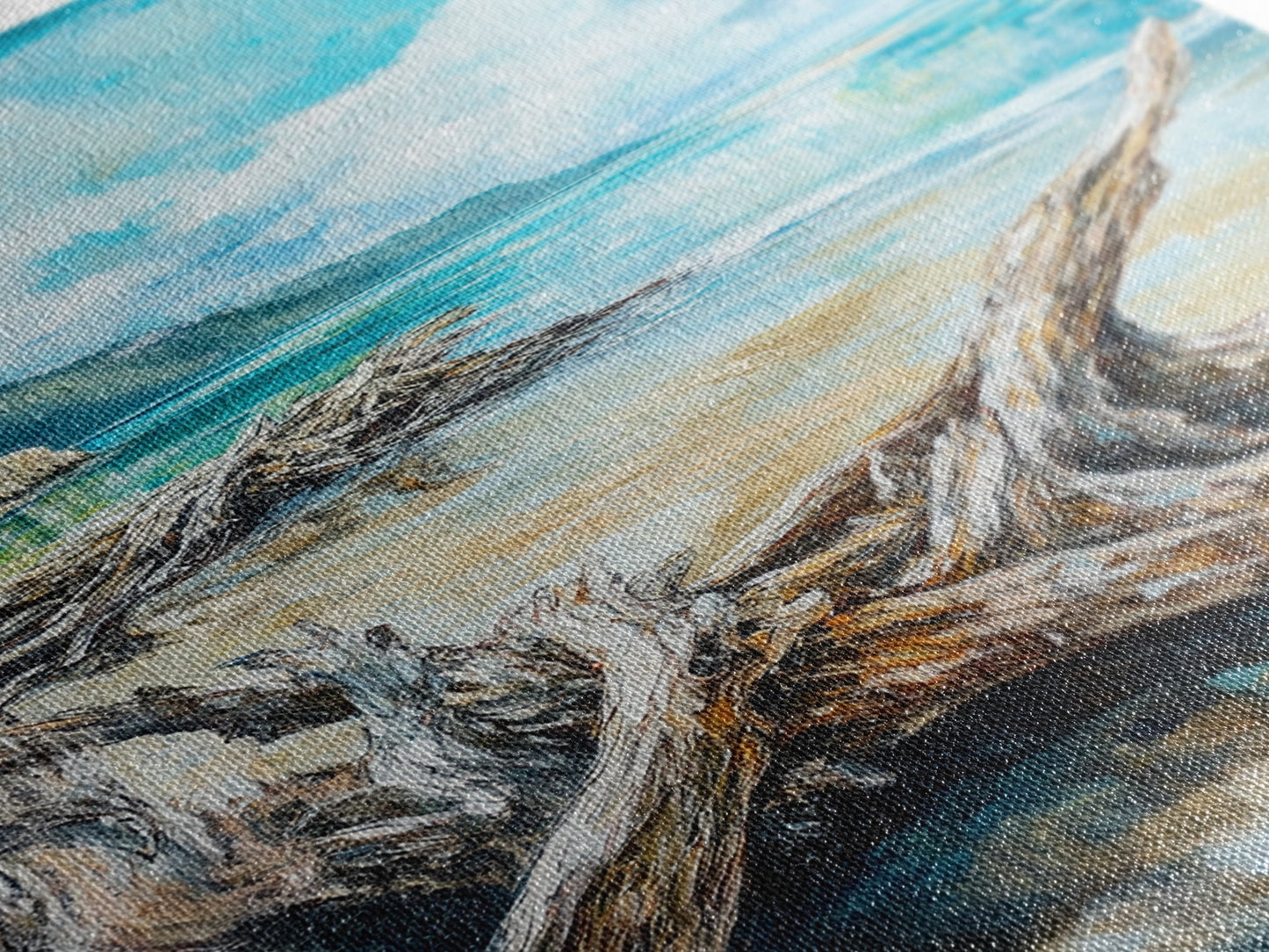 Beach, coastal painting, ocean painting, landscape painting, framed canvas print, lake Tahoe art, nautical wall art, beach house decor