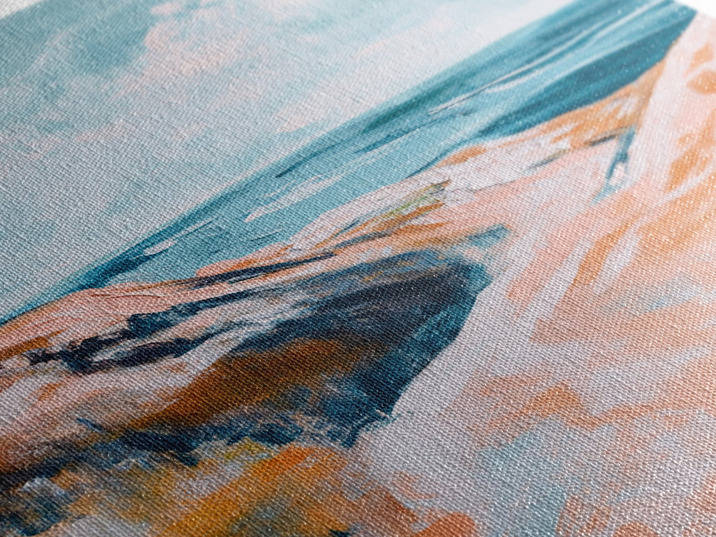 Coastal Landscape Art, Seascape Painting, Beach Dunes Art, Ocean View, Nautical Decor, Coastal Decor, Framed Canvas Print