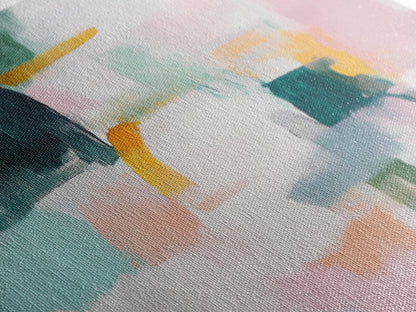 Abstract Art, Light Pink Wall Art, Pink Abstract Art, Minimalist Art, Modern Art Print, Canvas Print, Extra Wide Art, Boho Art