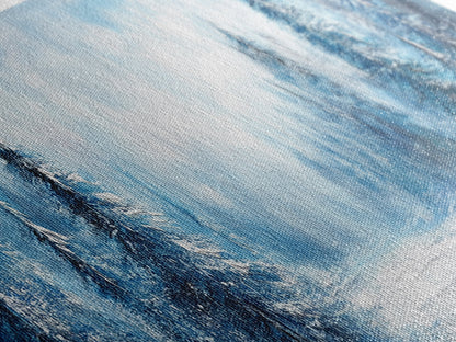 Winter Wonderland Framed Canvas Print, Snowy Forest Wall Art, Christmas Home Decor, Scandinavian Winter Art, Cozy Cabin Wall Art