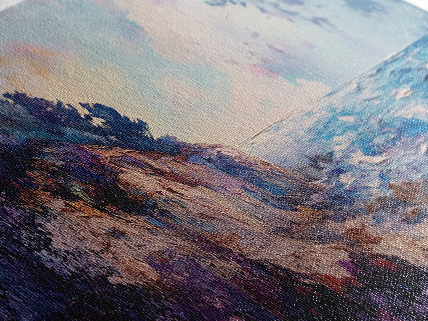 Rocky Shoreline Framed Canvas Print Vibrant Coastal Wall Art, Textured Ocean Scene, Sunset Beach Painting, Modern Boho Decor