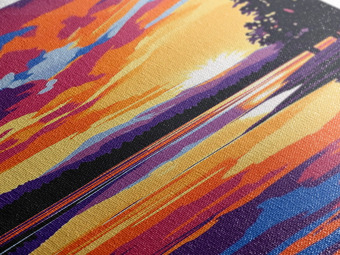 Sunrise Over Water, Majestic Landscape, Coastal Retreat, Relaxing Wall Art, Sunset Lover Gift, Framed Canvas Print, Bohemian Decor