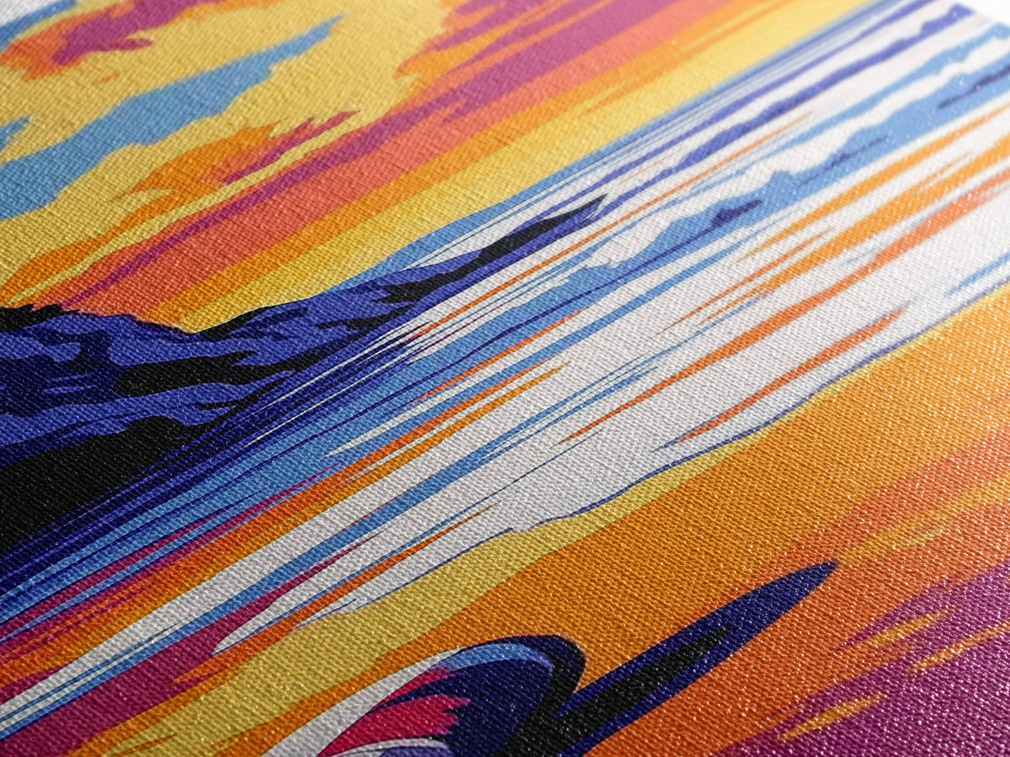 Beach Ball, Ocean Shore, Vibrant Sunset Art, Serene Seaside Print, Bold Beach House Decor, Relaxing Wall Aesthetic, Framed Canvas Print