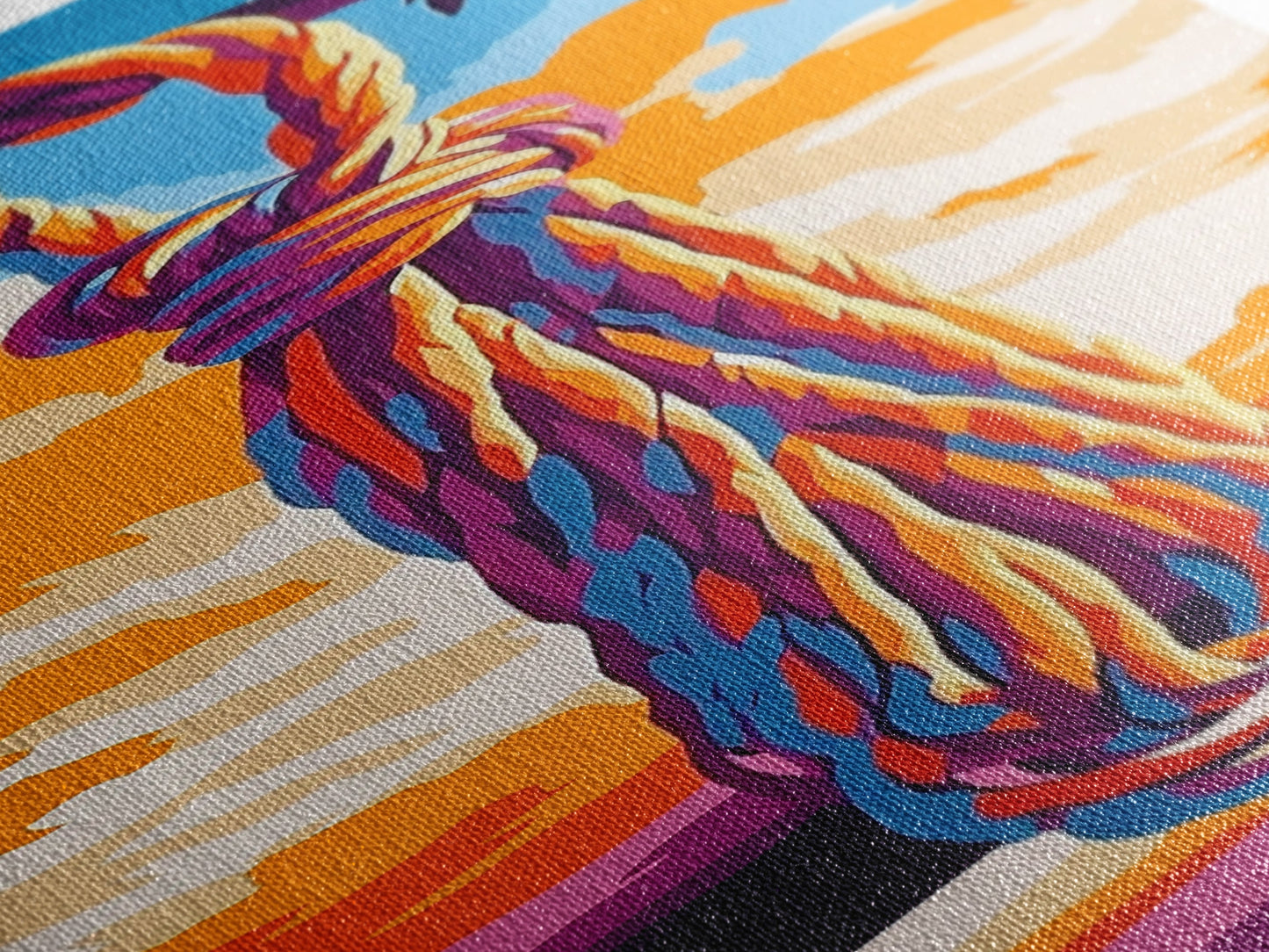 Hanging Rope, Nautical Art, Framed Canvas Print, Coastal Wall Art, Rustic Home Decor, Beach House Art, Minimalist Nature Painting