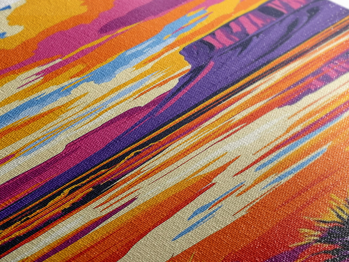 Desert, Mesa, Sunset, Reflection, Canvas Print, Nature Wall Art, Rustic Home Decor, Warm Earth Tones, Bedroom Wall Art