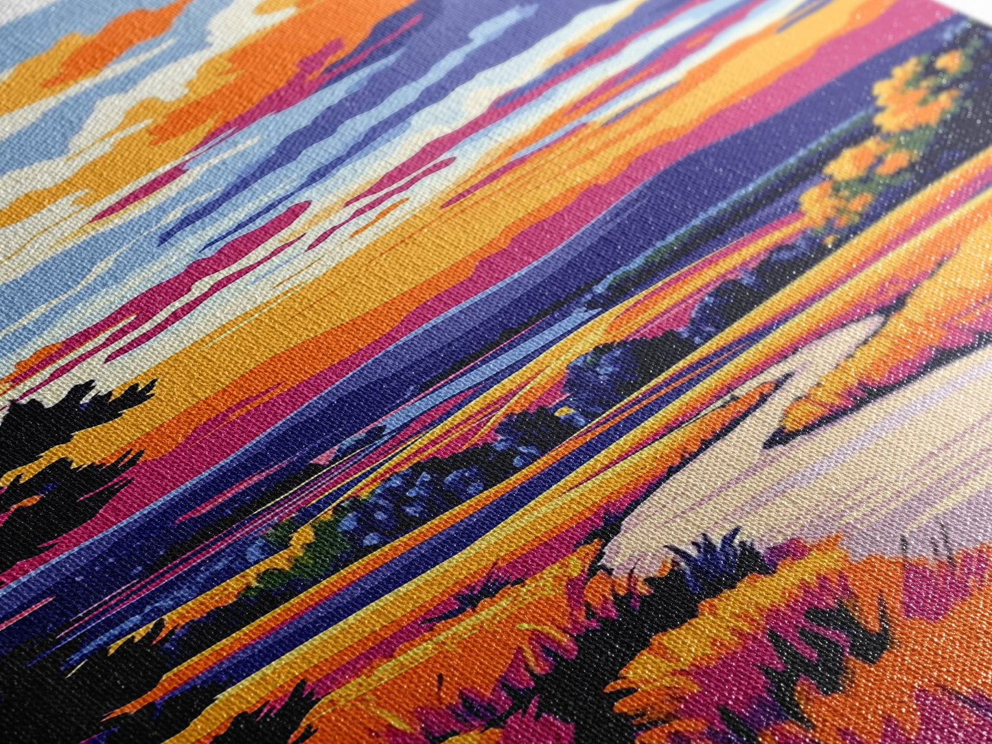 Nature Trail, Autumn Glow, Scenic Art, Canvas Print, Cozy Home Wall Art, Rustic Decor, Fall Landscape, Gift Idea