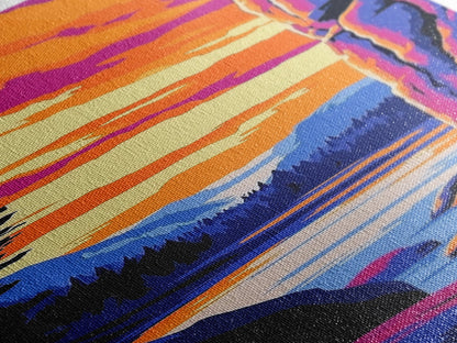 Mountain Cliffs, Nature Adventure, Framed Canvas Print, Hiking Wall Art, Outdoor Explorer Decor, Cabin Wall Art, Landscape Painting