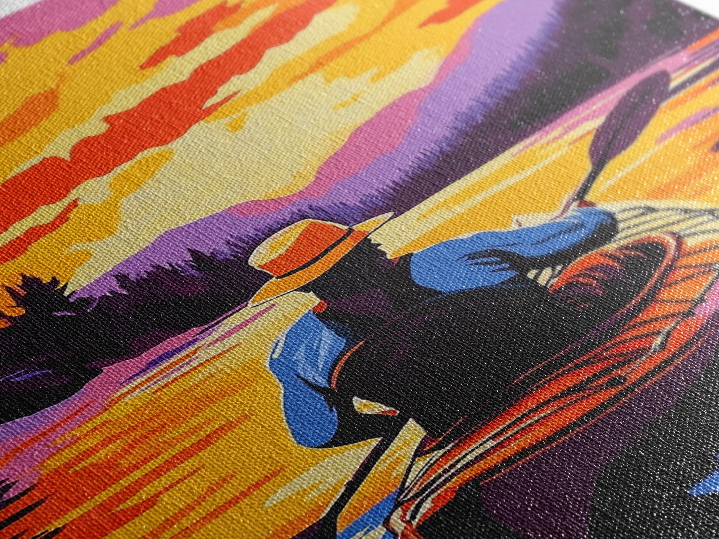 Kayaker Journey, Scenic River Painting, Vibrant Water Art, Framed Canvas Print, Adventure Wall Decor, Nature Lover Art, Sports Wall Art