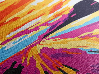 Desert Road, Sunset, Adventure, Canvas Print, Southwest Landscape, Travel Wall Art, Wanderlust Decor, Road Trip, Boho Home Style