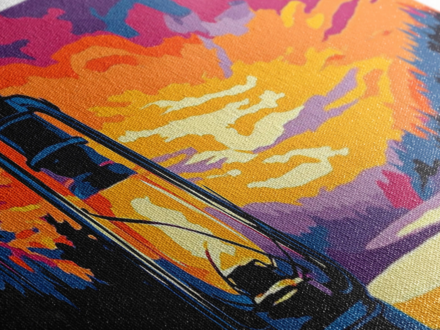 Lantern Glow, Sunset Reflection, Warm Fall Colors, Canvas Print, Cozy Living Room Art, Rustic Nature Decor, Cabin Ambiance, Vibrant Art