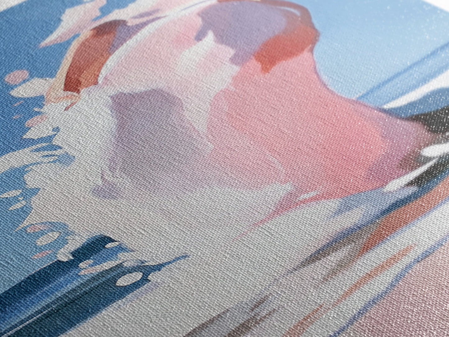 Ocean Wave, Abstract Water Art, Beach Aesthetic, Coastal Home Decor, Modern Minimalist Wall Art, Relaxing Seascape, Framed Canvas Print