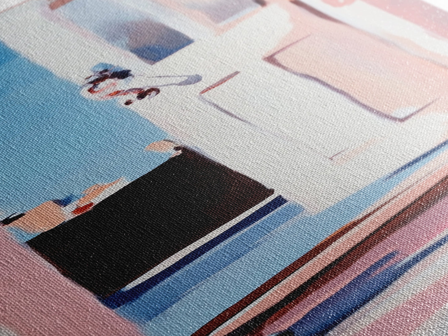 Open Door Light, Dreamy Interior, Soft Tones, Warm Aesthetic, Framed Canvas Print, Entryway Art, Minimalist Wall Art, Cozy Home Decor