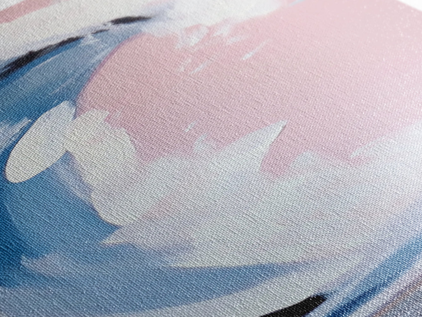 Pink Wave, Surfing Wall Art, Coastal Energy, Abstract Seascape, Ocean Motion, Beach Inspired Framed Canvas Print, Minimalist Home Decor