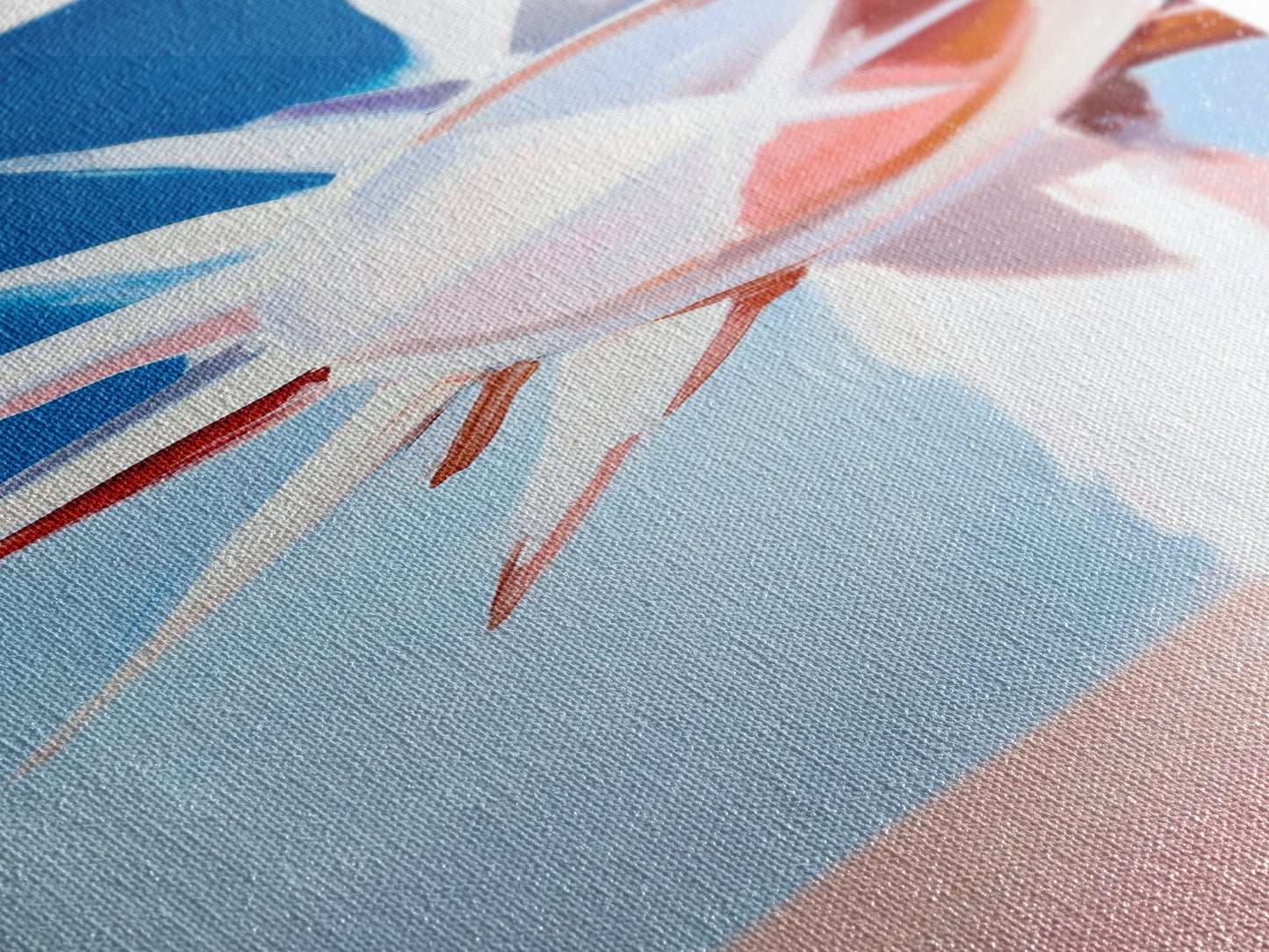 Sunburst Reflection, Abstract Sun, Pastel Art, Framed Canvas Print, Modern Wall Art, Minimalist Decor, Boho Sun Art, Entryway Wall Art