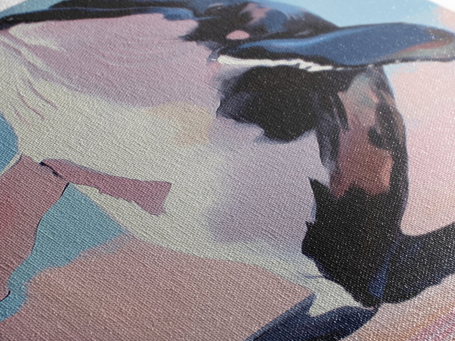 Jumping Whale, Ocean Waves, Marine Life, Canvas Print, Nautical Wall Art, Beach House Decor, Blue Coastal Art, Living Room Wall Art