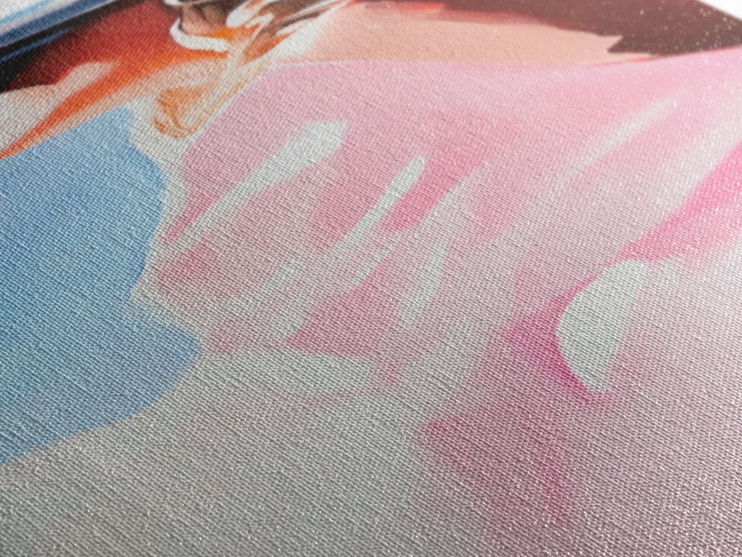 Sunlit Beauty, Feminine Portrait Art, Modern Minimalist, Fashion Wall Decor, Stylish Home Print, Canvas Print, Boho Aesthetic