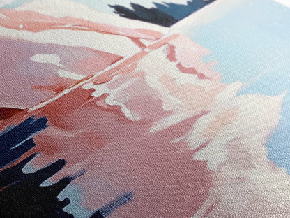 Eisbergspiegelung, Arktische Landschaft, Kühle Farbtöne, Meeresszene, Gerahmter Leinwanddruck, Moderne Wandkunst, Bürodekoration, Küstenmalerei