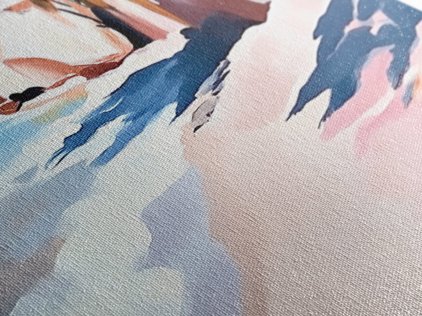 Meeresküste, Felsstrand, blaue Wellen, Leinwanddruck, moderne Küstenkunst, Strandhausdeko, Wandbild fürs Wohnzimmer, minimalistisches Meeresbild