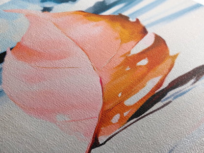 Autumn Leaf, Seasonal Art, Nature Wall Decor, Canvas Print, Fall Home Decor, Minimalist Artwork, Botanical Art, Bedroom Wall Art