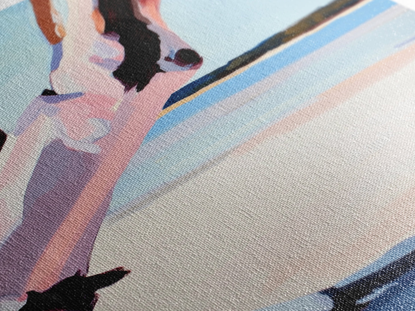 Pink Tree, Abstract Nature, Modern Boho Art, Minimalist Wall Decor, Framed Canvas Print, Living Room Wall Art, Pastel Home Decor